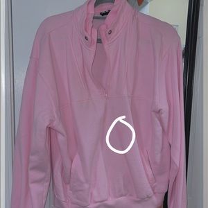 cute pac sun pink 1/4 zip.